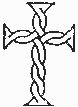 Крест старопечатный, плетеный